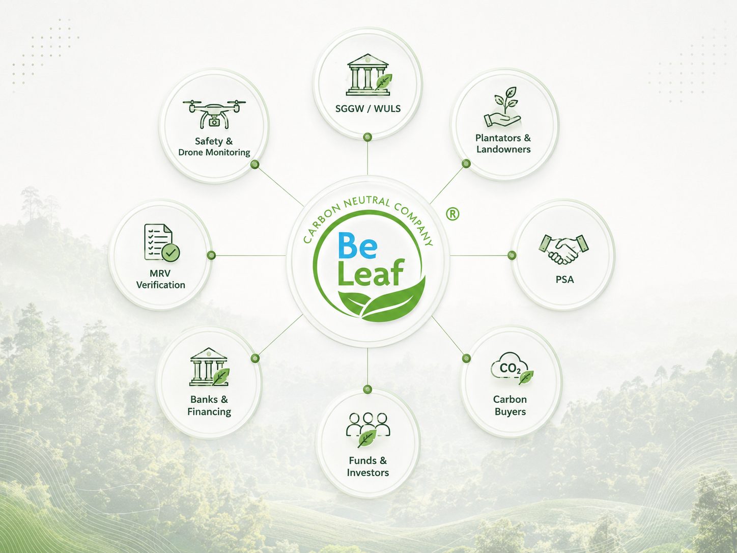 Network of landowners and growers participating in BELEAF industrial forest platform.